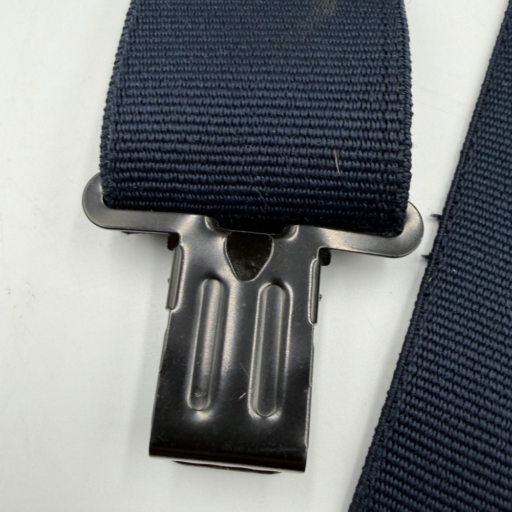 Duluth Trading Co Mens Elastic Y-Back Suspender Blue Leather Brass Adjust Work - Picture 3 of 9